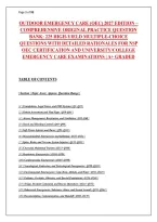 Outdoor Emergency Care &lpar;OEC&rpar; 2027 Practice Question Bank &vert; 270 High-Yield MCQs with Detailed Rationales &vert; NSP OEC Certification & Ski Patrol Prep &vert; Sections 1&ndash;16 Full Coverage &vert; Graded A&plus;