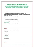 Ardms Vascular Mock Board Exam &NewLine;&vert;Comprehensive Questions And Verified &NewLine;Answers &vert; Brand New 2026&ndash;2027 Update 
