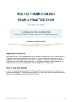 NSG 124 Pharmacology Exam 1 &vert; Latest 2026&sol;2027 Update &vert; Herzing University &vert; 100&percnt; Correct Verified Questions & Answers