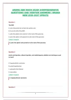 ARDMS ABDOMEN EXAM PACKAGE &vert;COMPREHENSIVE QUESTIONS AND VERIFIED ANSWERS &vert; BRAND NEW 2026&ndash;2027 UPDATE 