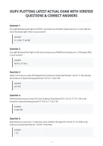 Oupv Plotting Latest Actual Exam With Verified&NewLine;Questions & Correct Answers