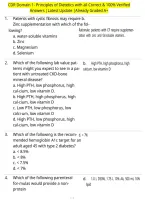 CDR Domain 1- Principles of Dietetics with all Correct & 100&percnt; Verified Answers &vert;Latest Update &vert;Already Graded A&plus;
