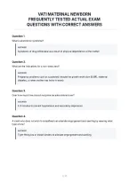 Vati Maternal Newborn&NewLine;Frequently Tested Actual Exam&NewLine;Questions With Correct Answers&NewLine;