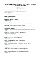 NUR170 Exam 3 - Questions with Correct Answers&NewLine;&lpar;Verified Update&rpar;