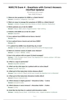 NUR170 Exam 4 - Questions with Correct Answers&NewLine;&lpar;Verified Update&rpar;