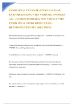 CBSPD Final Exam Practice Questions and Answers &ndash; Study Guide