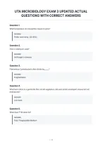 Uta Microbiology Exam 3 Updated Actual&NewLine;Questions With Correct Answers&NewLine;
