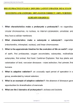 BIO 152 Practice Exam 4 2025&ndash;2026 &ndash; Updated Exam Questions and Answers Study Guide