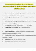 BIO 152 Module 6 &ndash; Study Guide and Practice Questions with Answers
