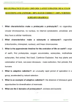 BIO 152 Practice Exam 4 &ndash; Exam Questions and Answers Study Guide
