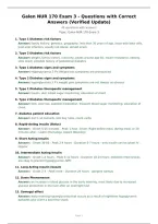 Galen NUR 170 Exam 3 - Questions with Correct&NewLine;Answers &lpar;Verified Update&rpar;