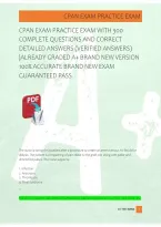 CPAN Exam 1 Practice Exam &ndash; 300 Questions and Answers Study Guide