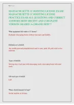 Massachusetts 1C Hoisting License Exam &ndash; Practice Questions and Answers Study Guide