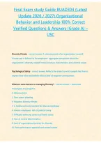 BUAD 304 Final Exam Study Guide &ndash; Exam Review Questions and Answers