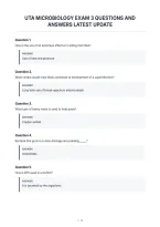 Uta Microbiology Exam 3 Questions And&NewLine;Answers Latest Update