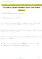 BIO 152 Module 7 &ndash; Study Guide and Practice Questions with Answers