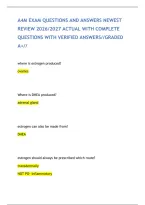A4M Exam Questions And Answers Newest Review 2026&sol;2027 Actual With Complete Questions With Verified Answers&sol;&sol;Graded A&plus;&sol;&sol;