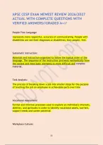 Apse Cesp Exam Newest Review 2026&sol;2027 Actual With Complete Questions With Verified Answers&sol;&sol;Graded A&plus;&sol;&sol;