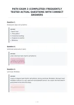 Path Exam 3 &lpar;Completed&rpar; Frequently&NewLine;Tested Actual Questions With Correct&NewLine;Answers
