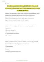 BSNC 1020 Module 2 &ndash; Study Guide and Practice Questions with Answers