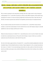 BIO 152 Module 1 &ndash; Biology Study Guide and Practice Questions with Answers