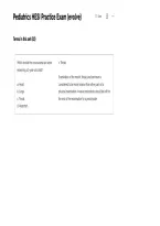 Pediatrics HESI Practice Exam &lpar;Evolve&rpar; &ndash; Pediatric Nursing Practice Questions and Answers Study Guide