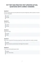 Pct Test Nha Practice Test Updated Actual&NewLine;Questions With Correct Answers