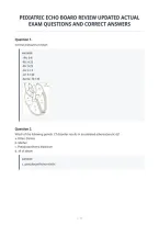 Pediatric Echo Board Review Updated Actual&NewLine;Exam Questions And Correct Answers