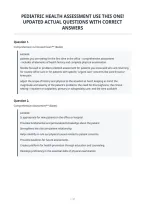 Pediatric Health Assessment Use This One&excl;&NewLine;Updated Actual Questions With Correct&NewLine;Answers&NewLine;