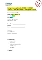 Portage Learning Genetics BIOL 210&sol;BIOD 210 Module 4 Exams All Versions  &vert; Latest Update 2026&sol;2027
