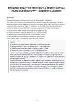 Pediatric Practice Frequently Tested Actual&NewLine;Exam Questions With Correct Answers&NewLine;