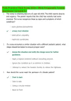 Peds Practice Final Exam 2026&sol;2027 &vert; 150&plus; Most Frequently Tested Questions &vert; Graded A&plus; &vert; Pediatric Nursing&comma; Growth & Development&comma; Childhood Illnesses & Medications