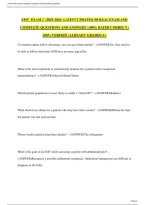 SEMT Exam 3 2026&sol;2027 &vert; Practice Questions&comma; Answers & Exam Review