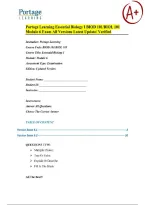 Portage Learning Essential Biology I BIOD 101&sol;BIOL 101 Module 6 Exam All Versions &vert; Latest Update 2026&sol;2027