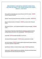 Abim Im Boards Ite  Exam &lpar;Actual Exam&rpar; With Correct Actual &NewLine;Questions And Correctly Well Defined Answers Latest Already &NewLine;Graded A&plus; &vert; 2026 Update