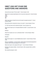 Hmgt 4300 Unt Exam One Questions And Answers &vert; Graded A
