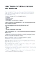 Hmgt Exam 1 Review Questions And Answers &vert; Fully Solved
