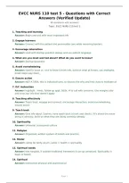 EVCC NURS 110 test 5 - Questions with Correct Answers &lpar;Verified Update&rpar;