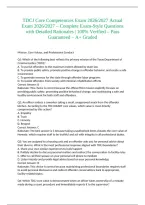 TDCJ Core Competencies Exam 2026&sol;2027 Actual Exam 2026&sol;2027 &ndash; Complete Exam-Style Questions with Detailed Rationales &vert; 100&percnt; Verified &ndash; Pass Guaranteed &ndash; A&plus; Graded