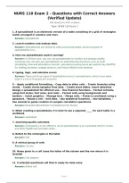 NURS 110 Exam 2 - Questions with Correct Answers &lpar;Verified Update&rpar;