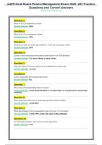 AAPD Oral Board Patient Management Exam 2026&colon; 287 Practice&NewLine;Questions and Correct Answers