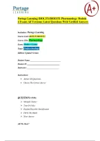 Portage Learning BIOL351&sol;BIOD351 Pharmacology Module 4 Endocrinology Exams&comma; Questions & Verified Answers &vert; Latest Update 2026&sol;2027