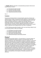 Mental Health Nursing Chapters 18&ndash;19 &lpar;Videbeck&rpar; &ndash; NCLEX-Style Practice Questions and Answers