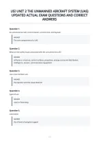 Usi Unit 2 The Unmanned Aircraft System &lpar;Uas&rpar;&NewLine;Updated Actual Exam Questions And Correct&NewLine;Answers