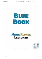 Mark Klimek Blue Book &ndash; NCLEX Review Lectures and Nursing Exam Study Guide