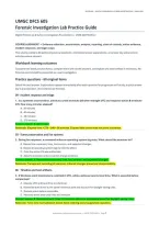 DFCS 605 Forensic Investigation Lab Practice Guide&colon; 60 Questions &lpar;PDF&rpar; &vert; 2026&ndash;2027 &vert; University of Maryland Global Campus
