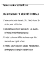 Tennessee Auctioneer Exam Questions And Correct Verified Solutions Latest Update This Year- Just Released&period;pdf&NewLine;&NewLine;