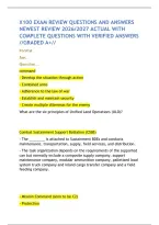 X100 Exam Review Questions And Answers Newest Review 2026&sol;2027 Actual With Complete Questions With Verified Answers &sol;&sol;Graded A&plus;&sol;&sol;