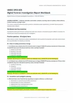 DFCS 605 Digital Forensic Investigation Report Workbook&colon; 50 Questions &lpar;PDF&rpar; &vert; 2026&ndash;2027 &vert; University of Maryland Global Campus