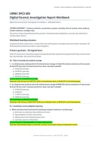 DFCS 605 Digital Forensic Investigation Report Workbook&colon; 50 Questions &lpar;PDF&rpar; &vert; 2026&ndash;2027 &vert; University of Maryland Global Campus
